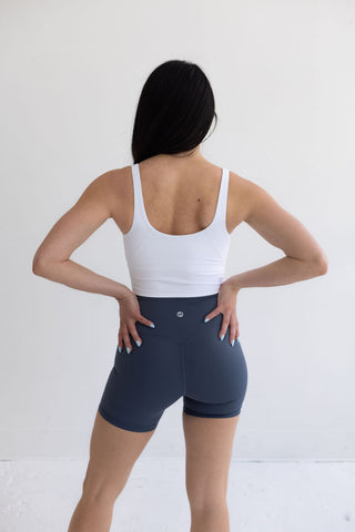 Aspire Seamless Shorts, Steel Blue