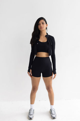 Elemental Crop Jacket, Black