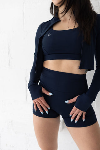 Elemental Crop Jacket, Navy