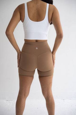 Aspire Seamless Shorts, Cocoa